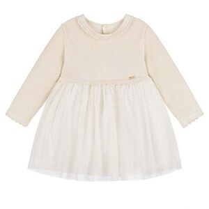 Mayoral Jersey Knit Tulle Dress
